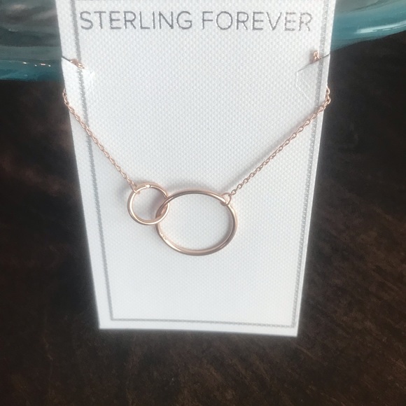 πHOST PICK 8/2! - Interlocking Open Circle Pendant - Rose gold - Picture 3 of 7